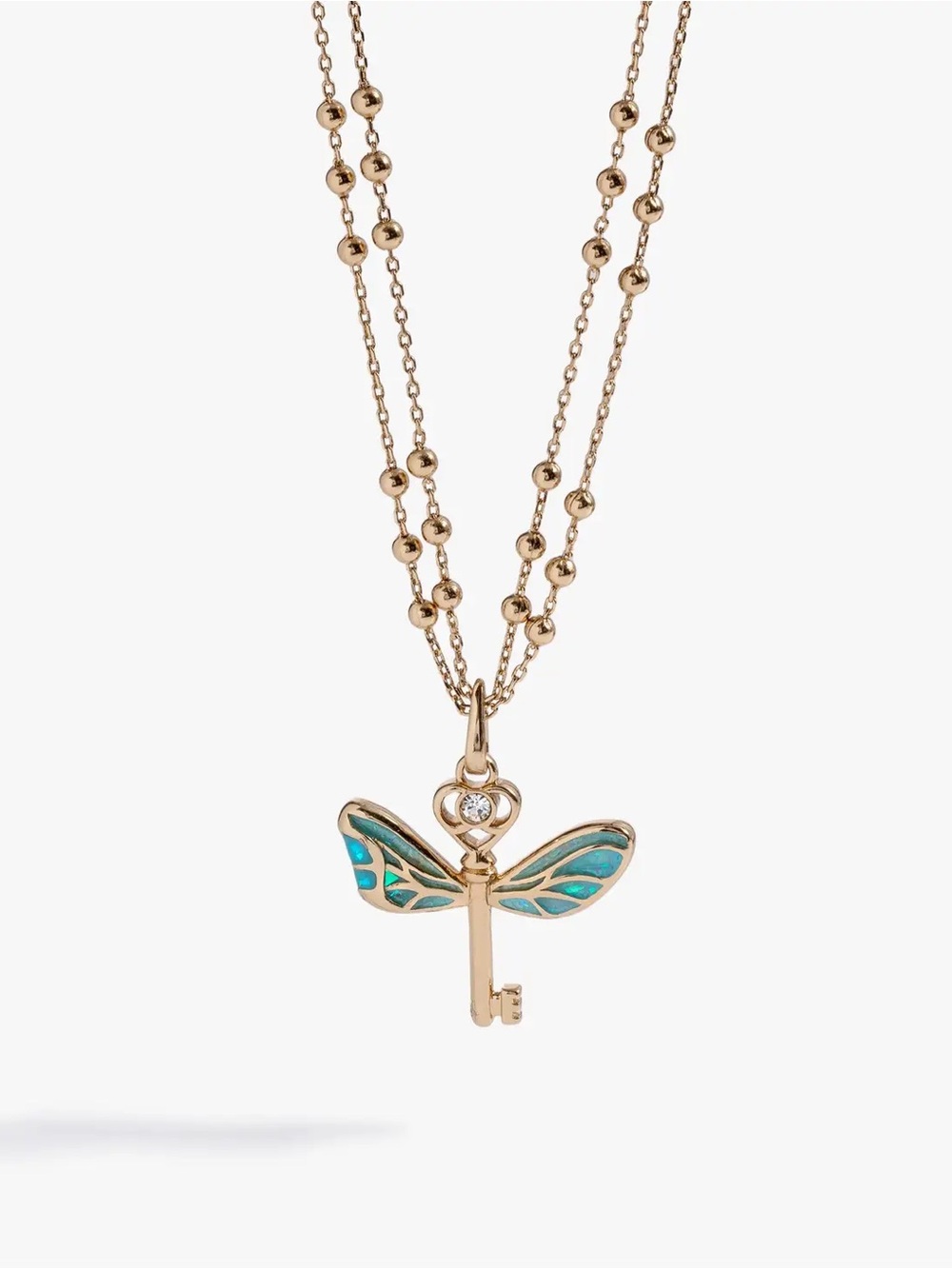 Harry Potter x Alex and Ani Gold Flying Key Necklace